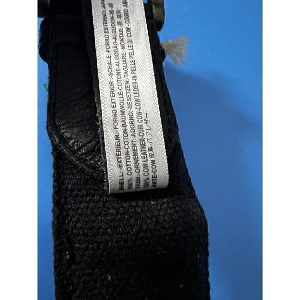 Free People Women Handmade Woven Cotton & Leather Belt With Geometric Pattern, - Picture 6 of 6